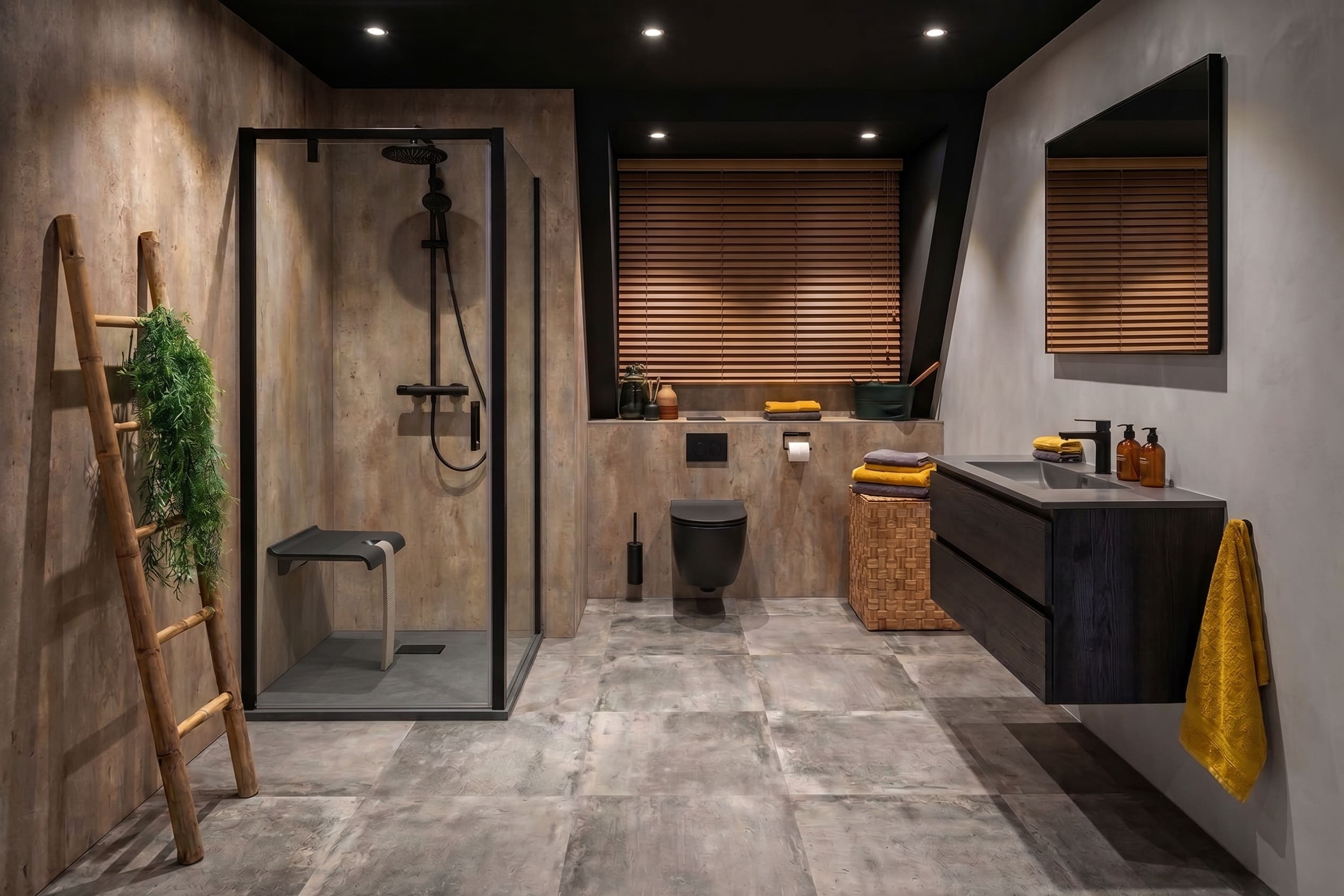 Badkamerstijl Modern Organisch